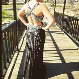 Camille La Vie Black Prom Dress